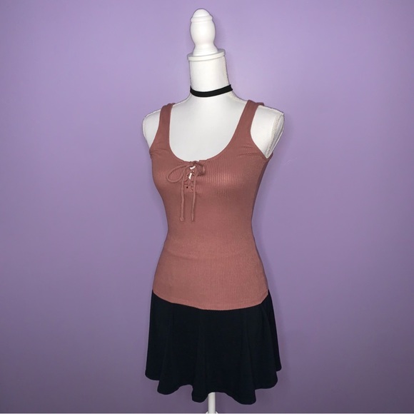 Aeropostale Mauve Lace Up Tank - Picture 5 of 13